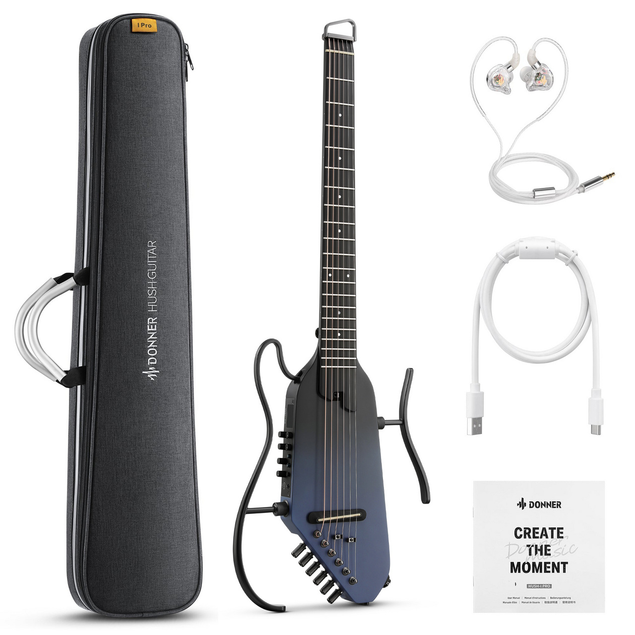 DONNER HUSH-I Pro スペースフライ サイレントアコースティックギター