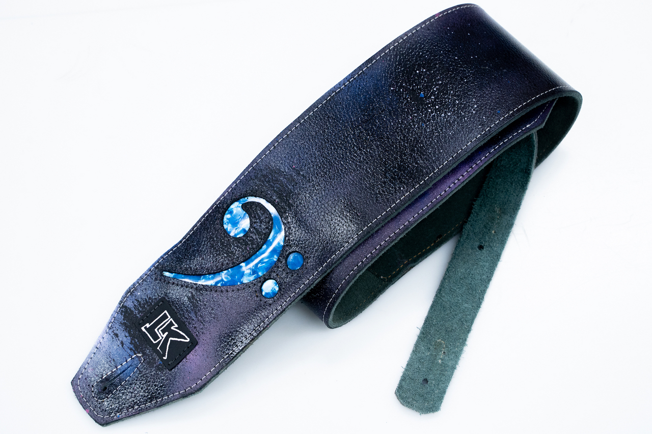 LK Straps LK Space Strap With Blue F clef Limited Edition 4 inch 