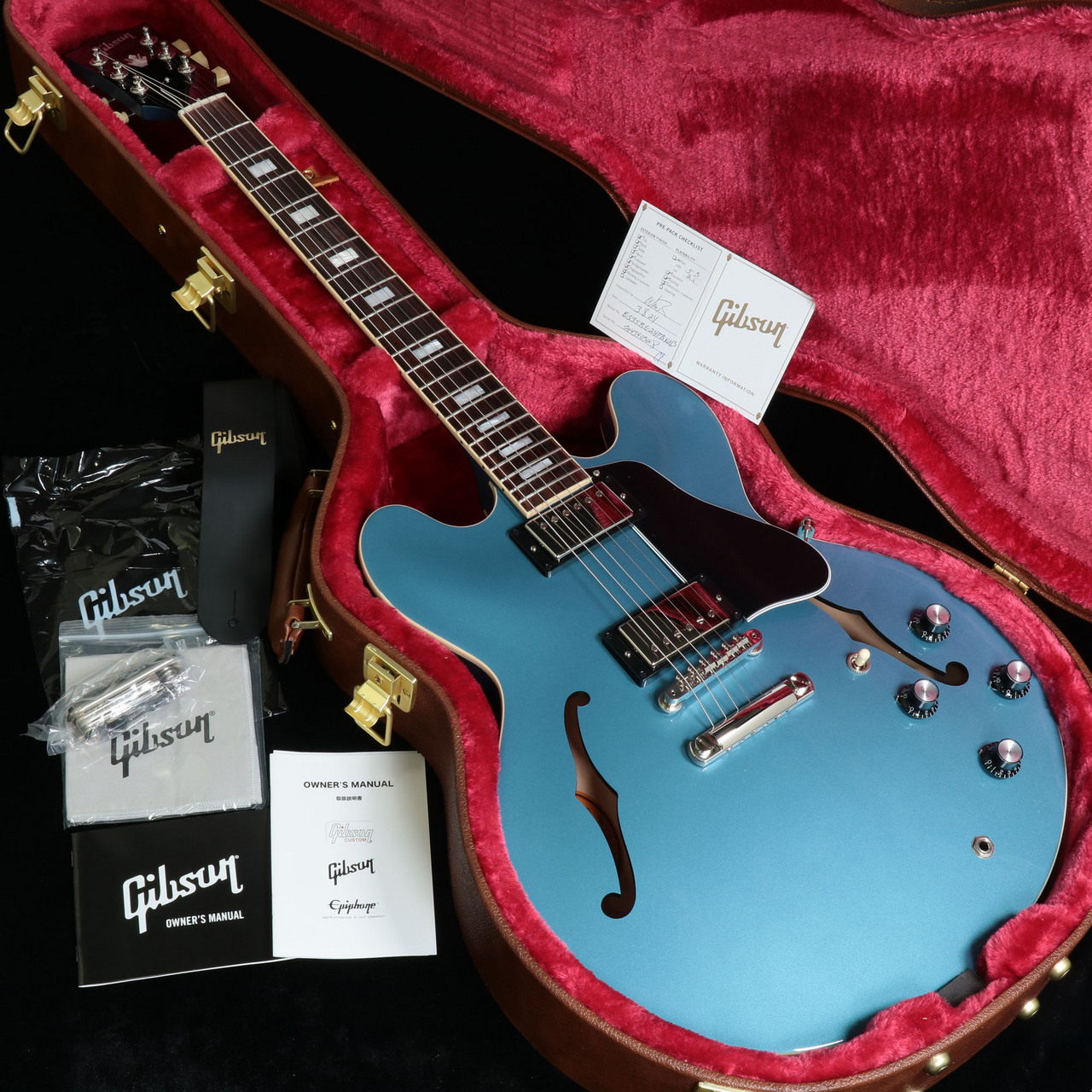 Gibson Exclusive Model ES-335 60s Block Pelham Blue [3.78kg/2024年製] ギブソン  セミアコ ES335 【池袋店】（新品/送料無料）【楽器検索デジマート】