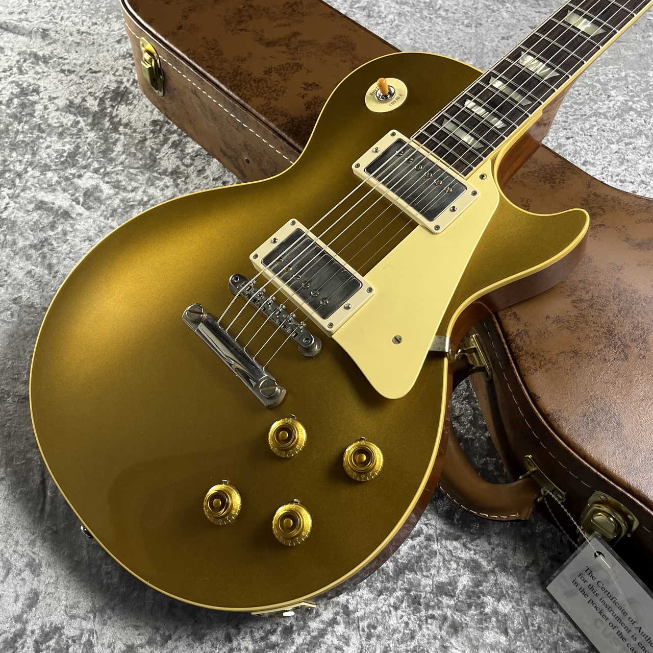 むちゃくちゃ良いです レスポール Alexander(not PGM,gibson)gold top les paul - 弦楽器、ギター