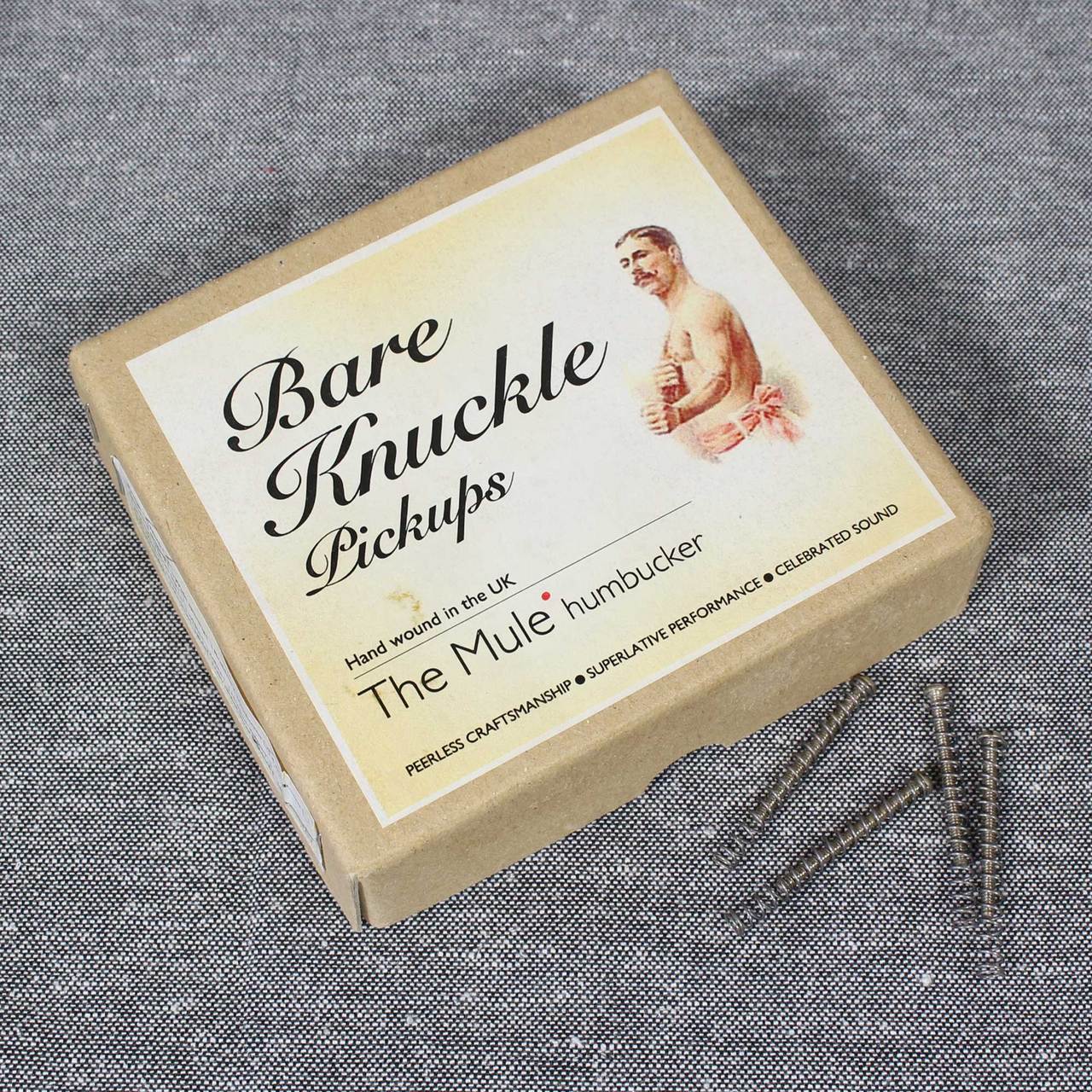 Bare Knuckle Pickups The Mule Humbucker Neck&Bridge Set Raw Nickel