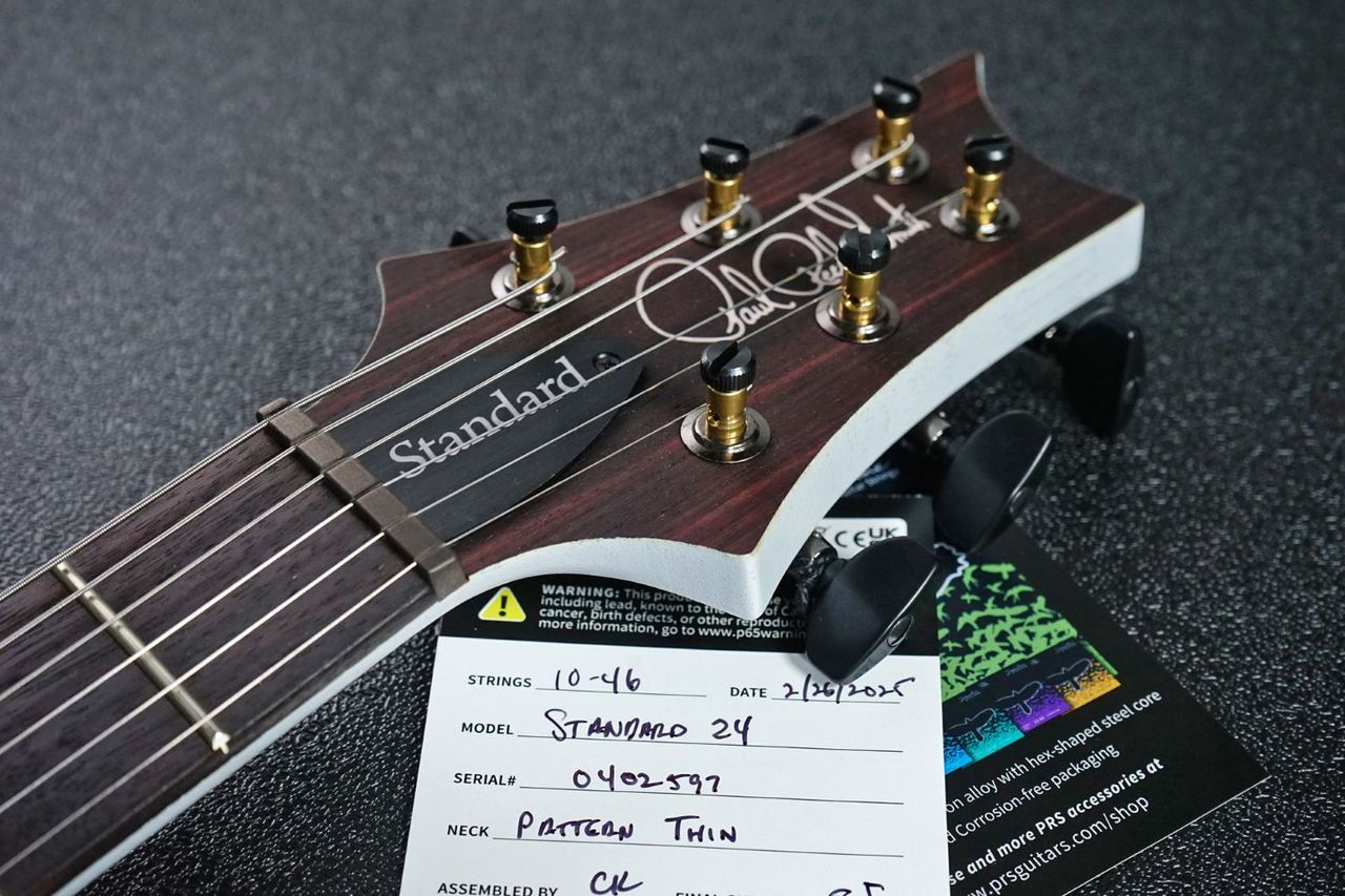 Paul Reed Smith(PRS) Standard 24 Satin PW:Pearl White【PAUL直筆