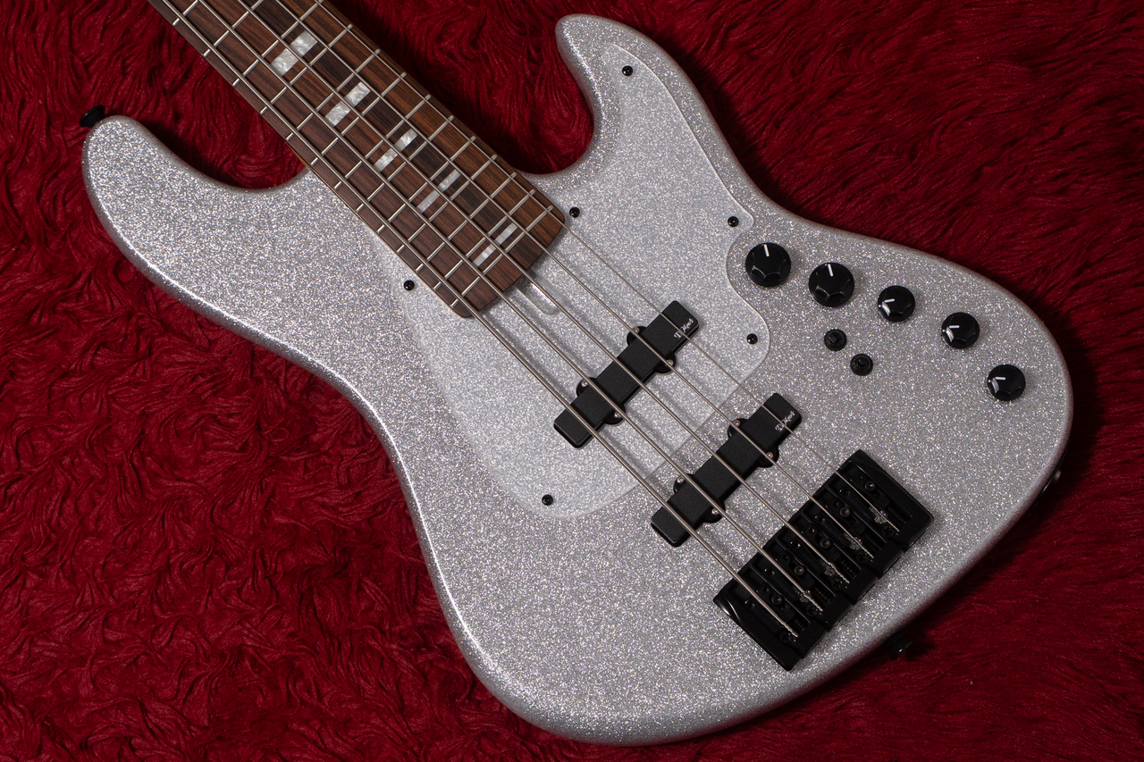 D'mark Guitars JbX7 5 Master Series Silver Flake 4.090kg #25B0007