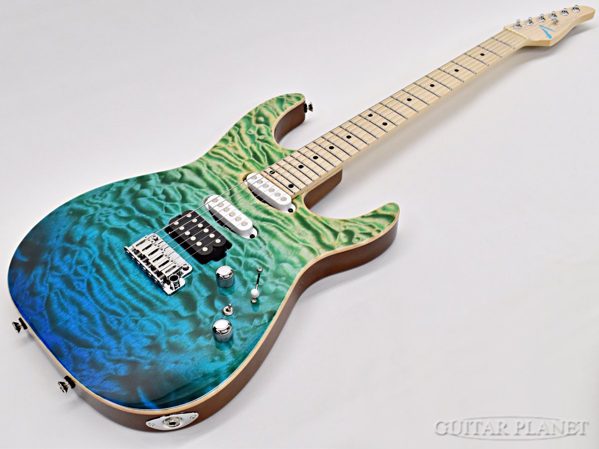 どん　エレキギターカスタムオーダー　製作完了 TOM ANDERSON Angel Hollow QMT -Key Lime to Bora Surf- 2026USED