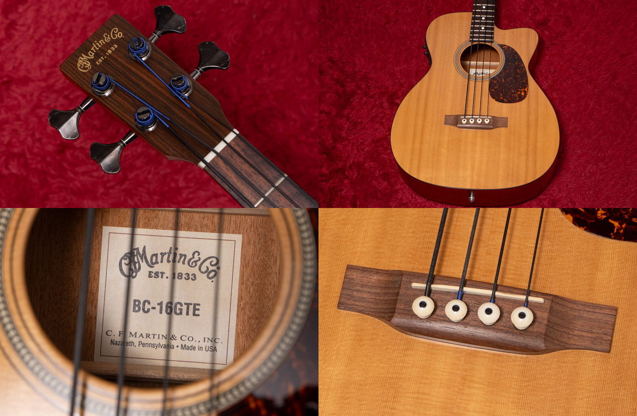 ベース Martin BC-16GTE Martin BC-16GTE Acoustic Electric Bass Guitar Natural | Reverb