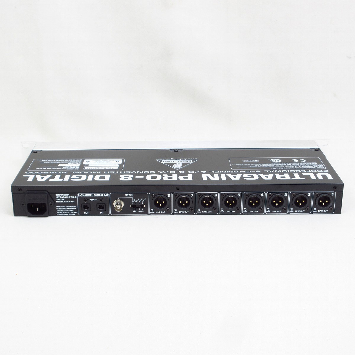 配信機器・PA機器・レコーディング機器 Behringer ULTRAGAIN PRO-8 ADA8000 Ultragain Pro-8 Digital ADA8000 Behringer - Audiofanzine