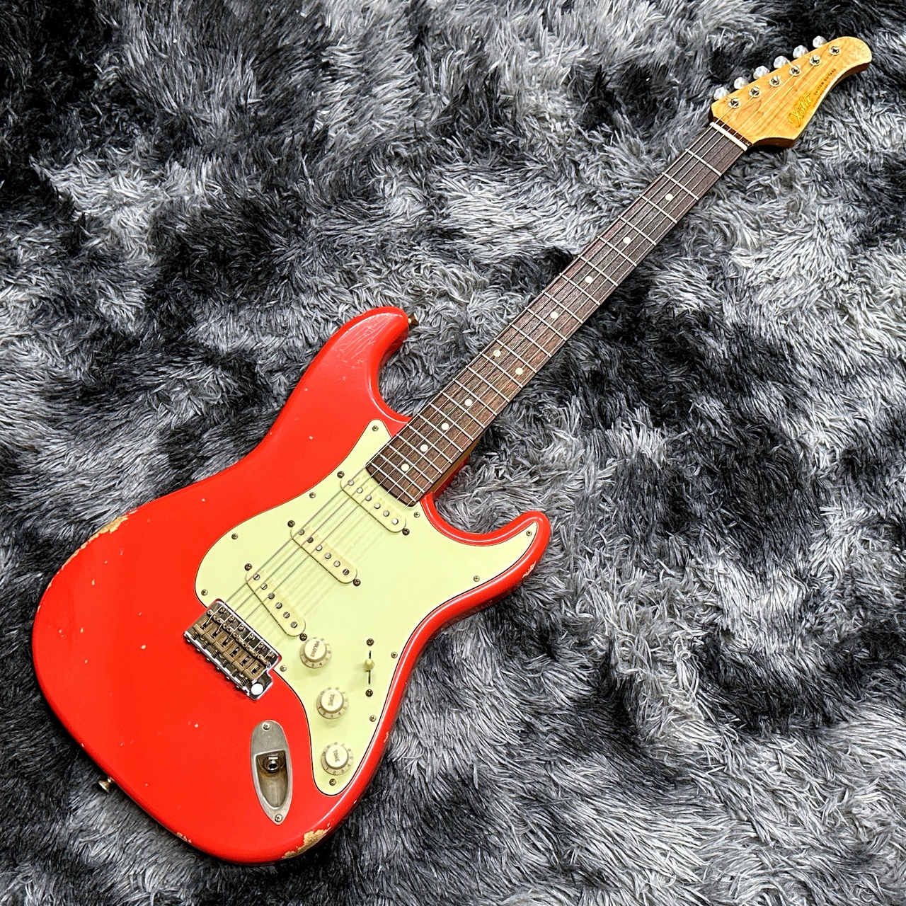 Xotic XSC-1 Fiesta Red Medium Aged w/Roasted Flame Maple Neck【旧