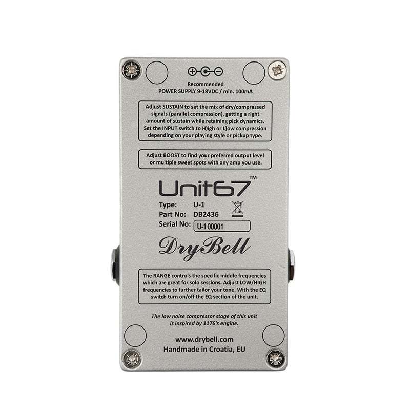 DryBell Unit67 Tone Shaper Compressor EQ Booster Rangemaster