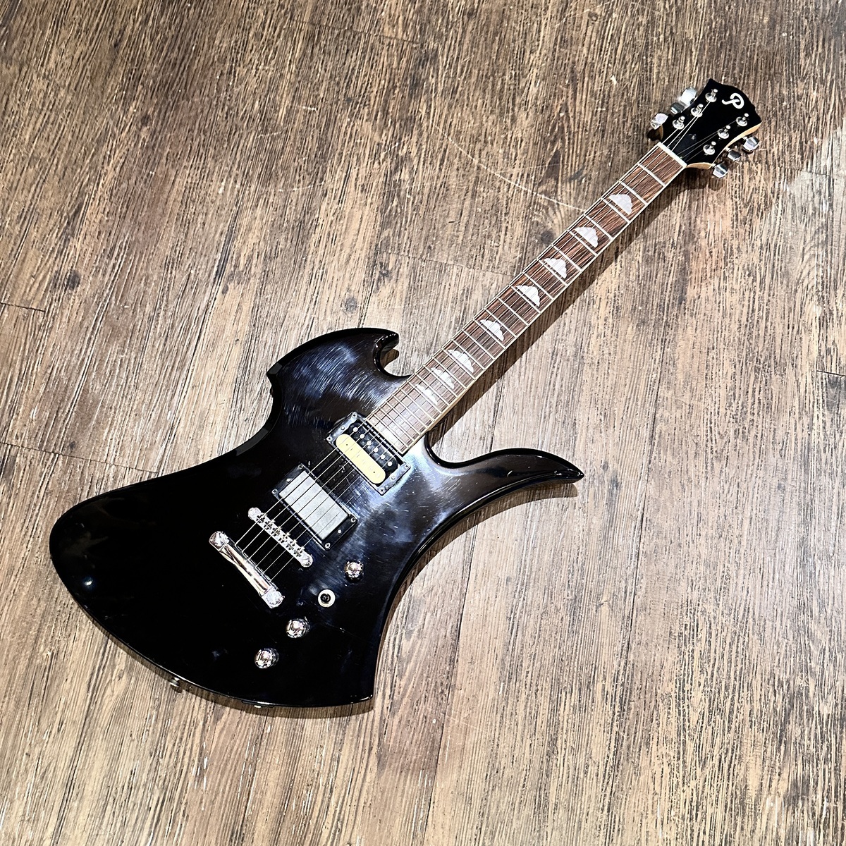 【Aria Pro Ⅱ】MK-500 モッキンバードタイプ エレキギター 黒 Aria Pro II MK-500 Mockingbird Type Electric Guitar（中古/送料無料