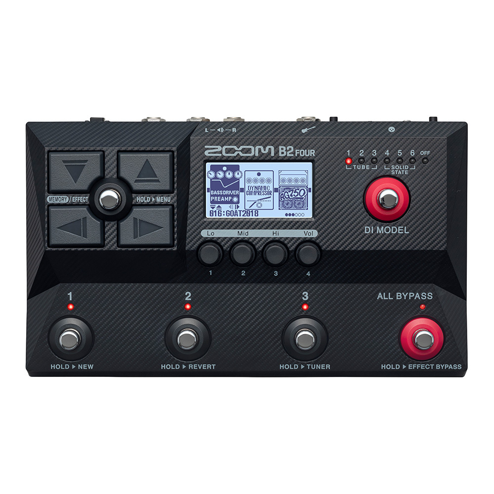 ZOOM B2 FOUR Effects & Amp Emulator【ベース用マルチ