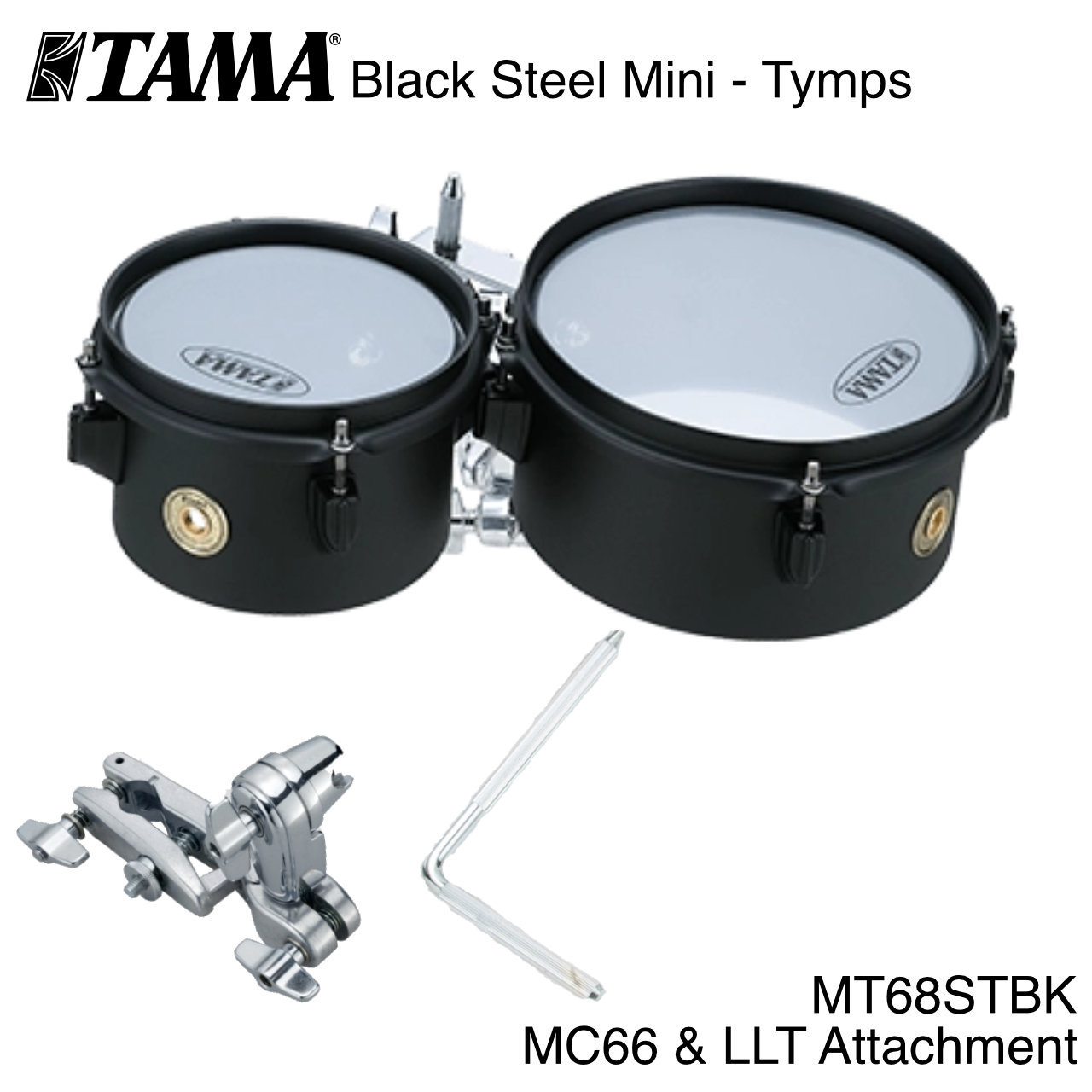 Tama MT68STBK [Black Steel Mini - Tymps]【サマーセール!!】<180269