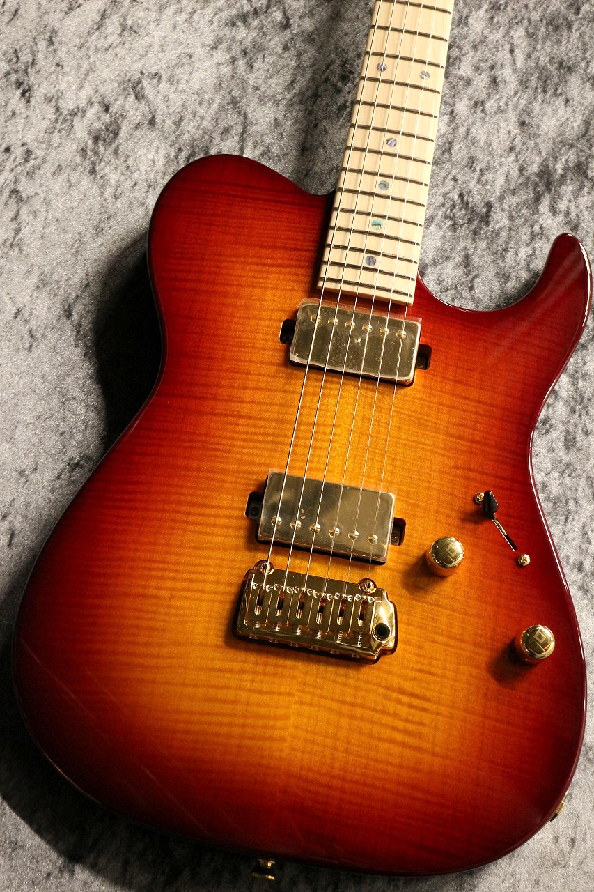 Provision PDTE-490 Series Alder/5A Flame Top Cherry Sunburst #002