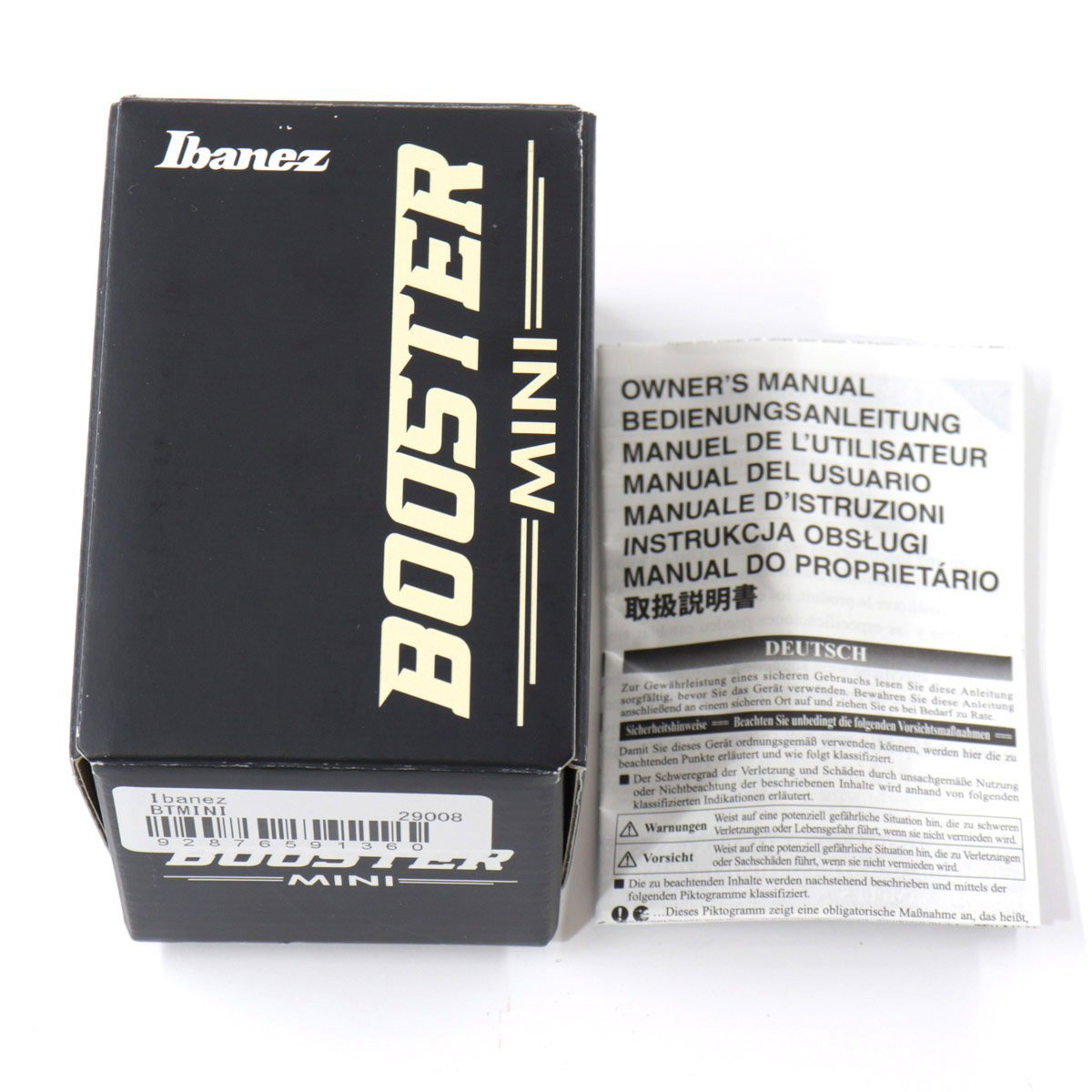 未使用Ibanez ( アイバニーズ )BTMINI ブースター Ibanez / BTMINIの特徴と使い方などを徹底レビュー。シンプル