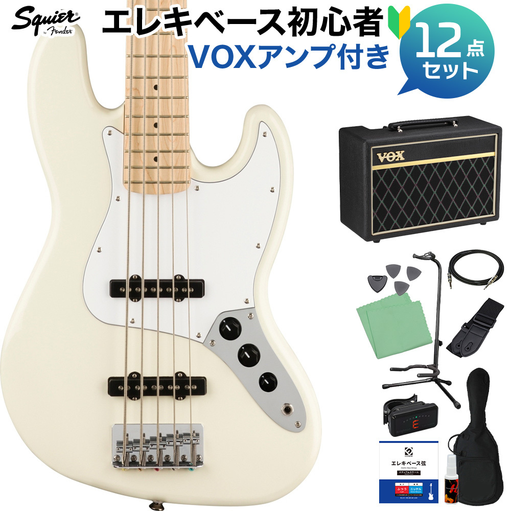 Squier by Fender Affinity Jazz Bass V Olympic White 5弦