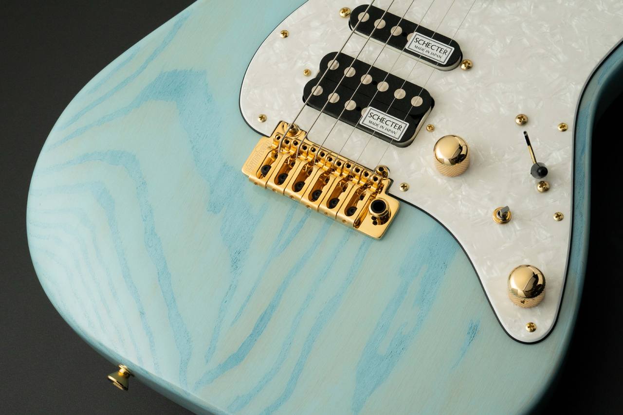 SCHECTER BH-1-STD-24/R Limited w/Gold Parts -See-Through Sonic