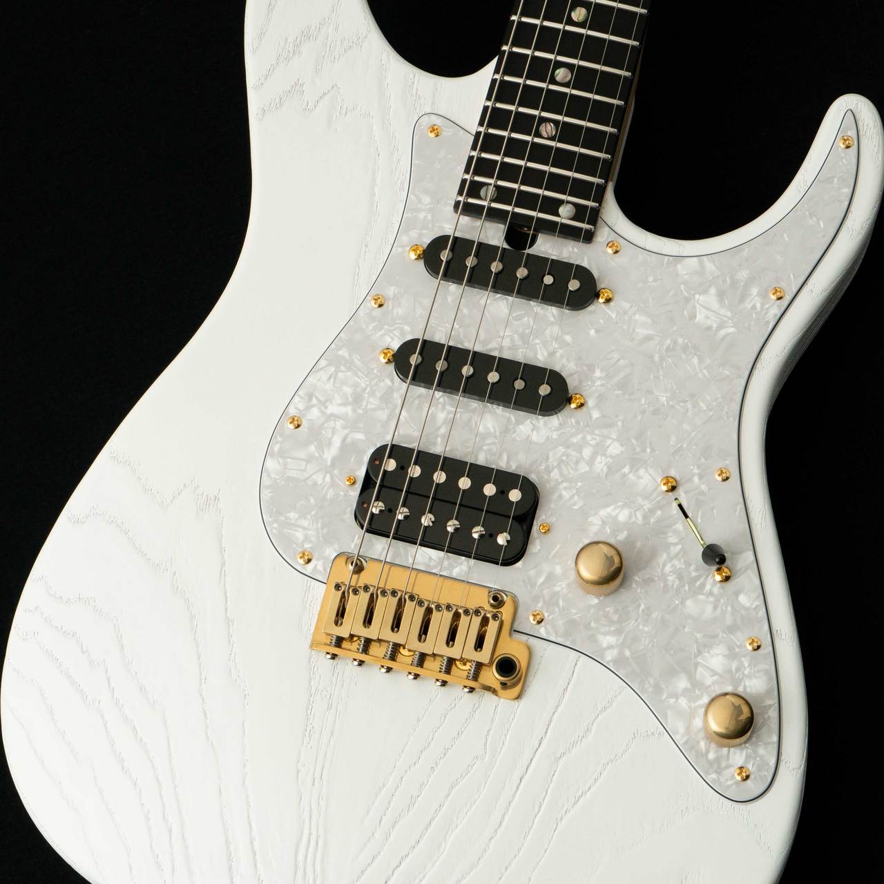 T's Guitars DST Pro 24 Ebony -Steps White Mat-（新品/送料無料