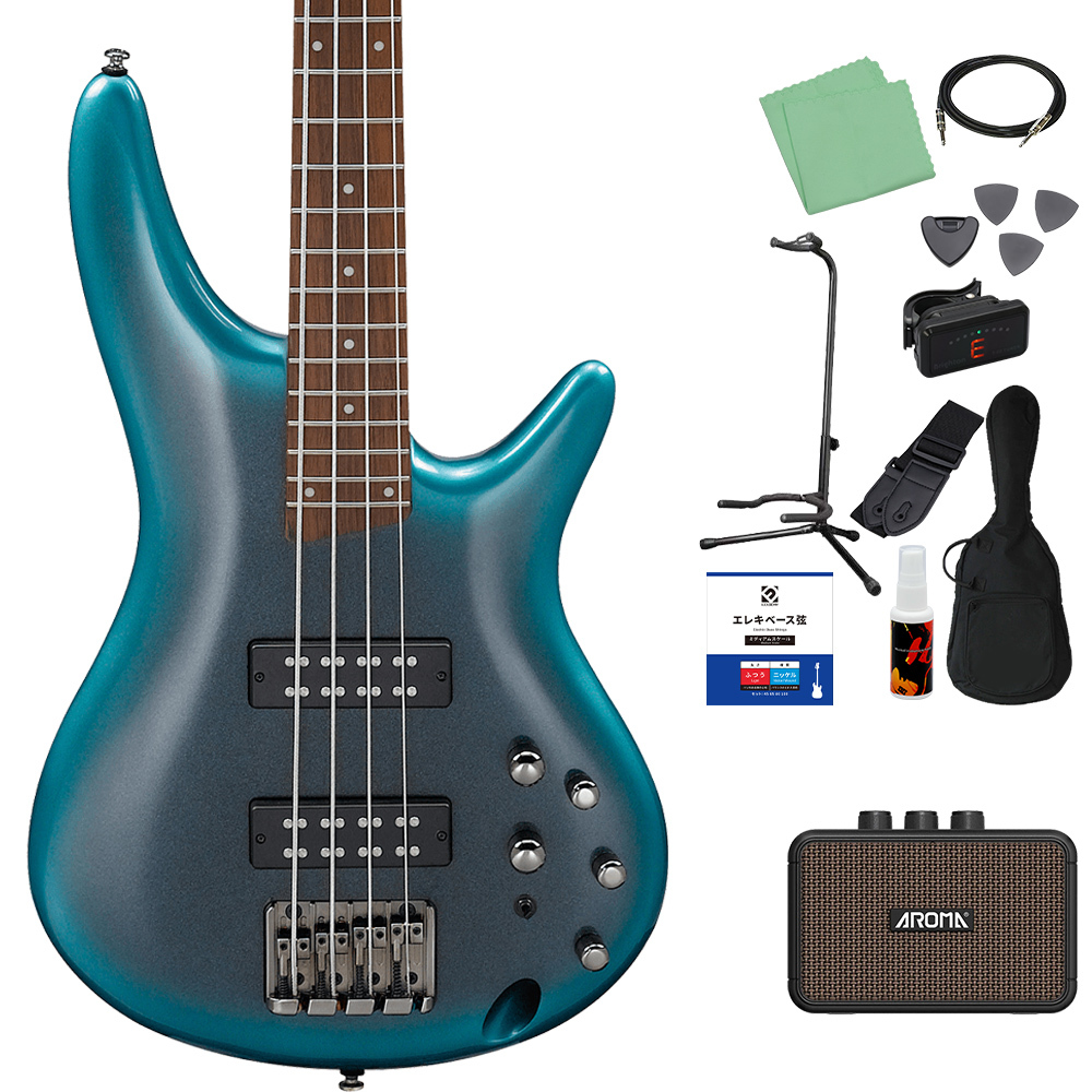 Ibanez SR300E ベース初心者12点セット 【充電式ミニアンプ付】 CUB 
