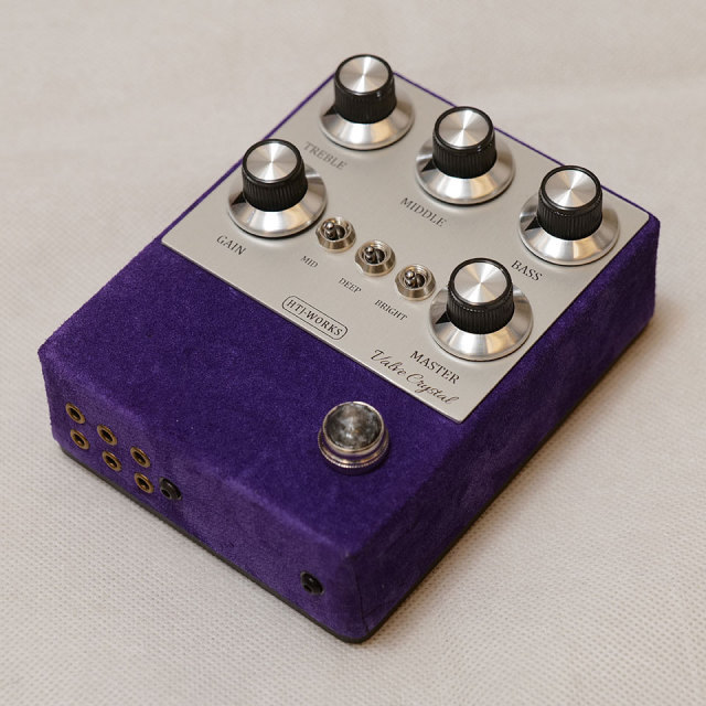 HTJ-WORKS Valve Crystal 12AX7 Tube Preamp Silver Top Purple Suede
