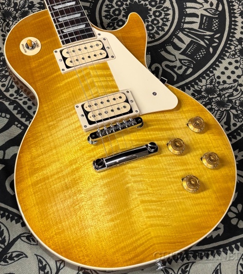 オリジナル　レリックLP　雑gold塗装ハム×2　ピエゾVol　調整済は動画！ Gibson Les Paul Standard 50s Double Trouble -Vintage Honey Burst