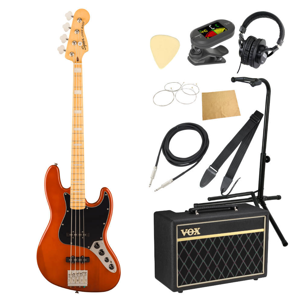 Squier by Fender Classic Vibe Active '70s Jazz Bass MN Mocha