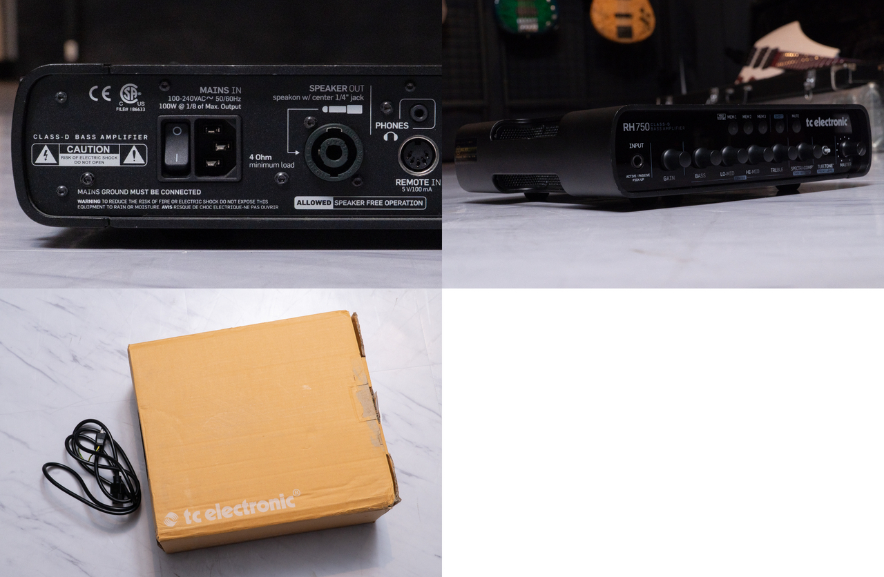 TC Electronic RH750 ベースアンプ フットスイッチ、バッグ付属 new