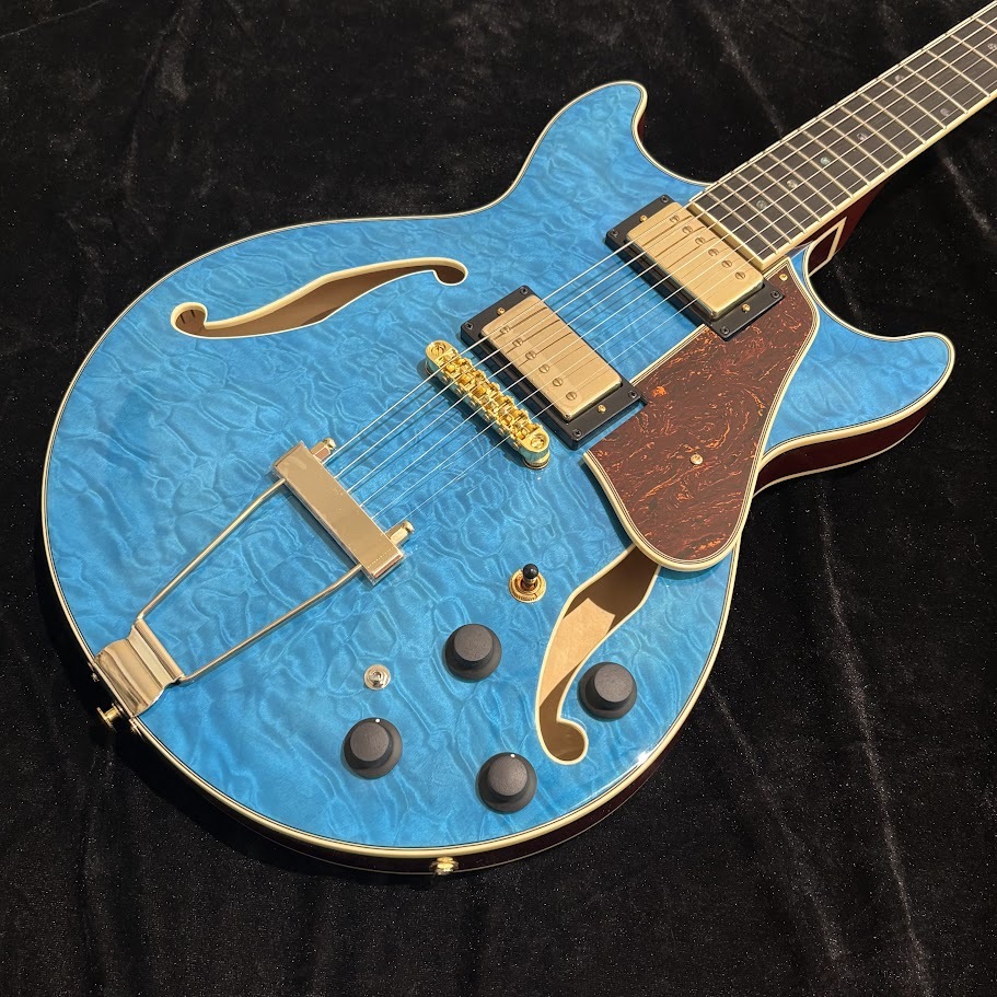 Ibanez AMH90QM TBL フルアコギター（新品/送料無料）【楽器検索