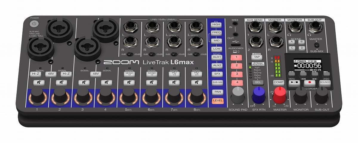 ZOOM LiveTrak L6max デジタルミキサー＆レコーダー【渋谷店】（新品