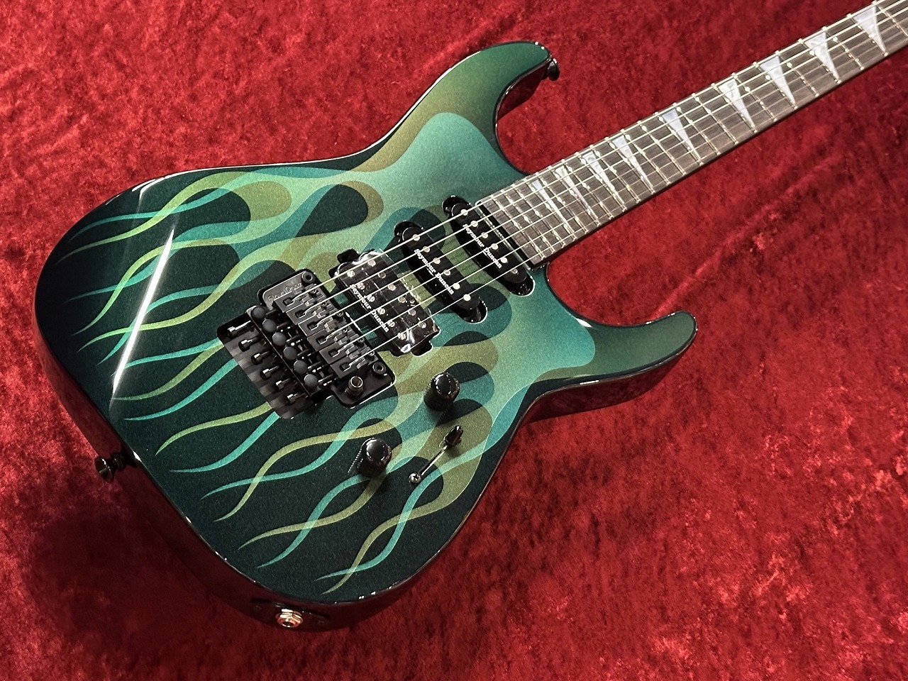 Jackson USA CUSTOM SHOP SOLOIST SL-3 -GHOST FLAME GREEN-（新品