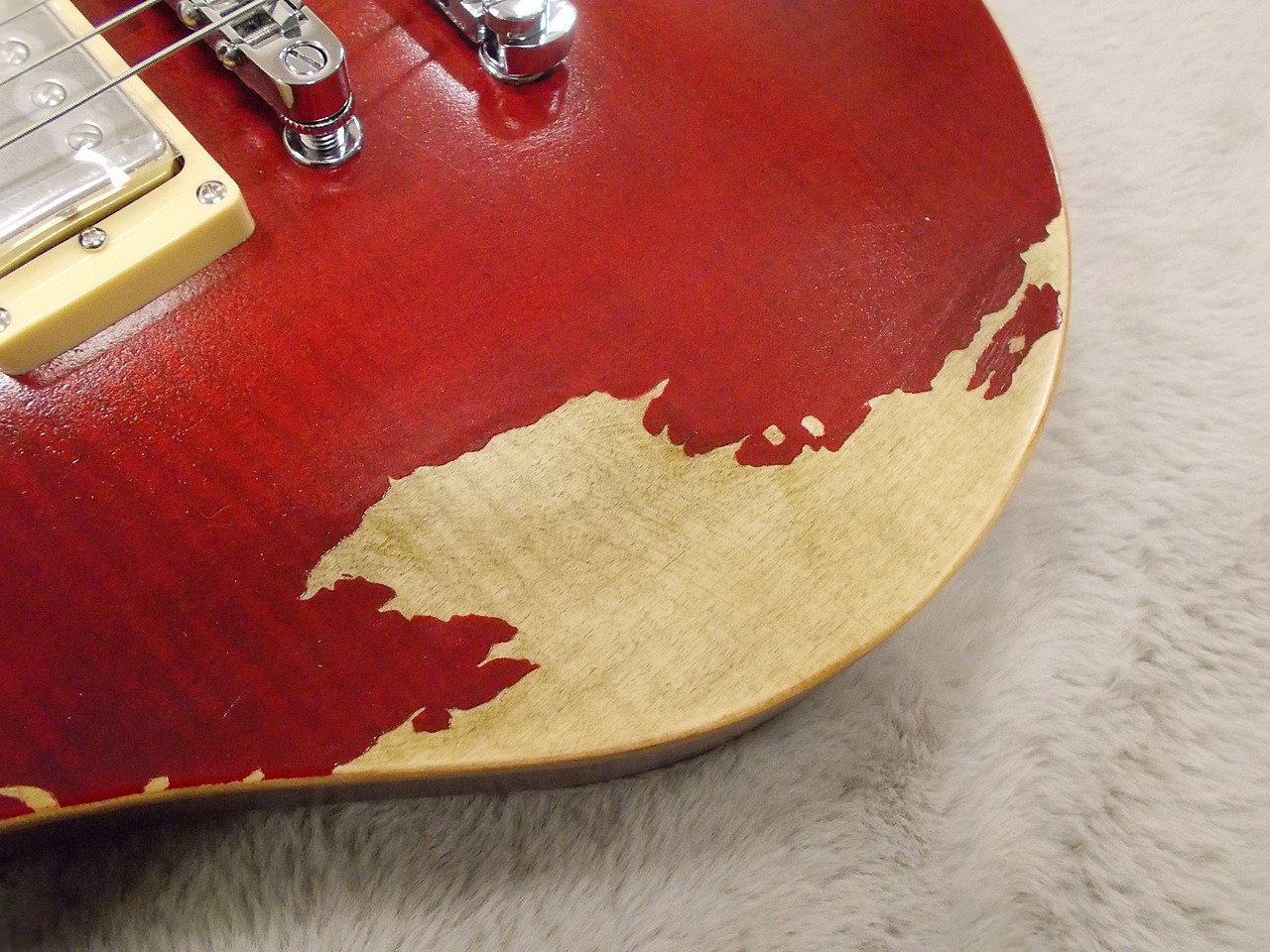 ESP x BanG Dream! POTBELLY FM Rana Distressed See Thru Wine Red