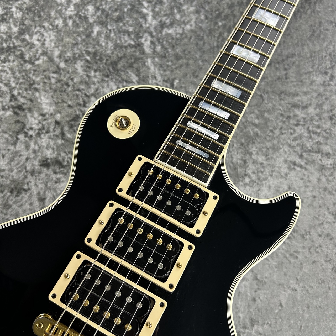 Black Les Paul Customエレキギター 1989 Orville by Gibson Les Paul Custom Electric Guitar with