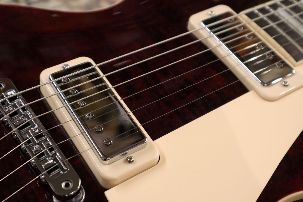 期間限定品‼️70s国産レアビンテージ　Perl 林楽器　百瀬氏　監修　良杢❣️良音 Gibson 【良杢トップ!】Les Paul 70s Deluxe (#218950196) Wine