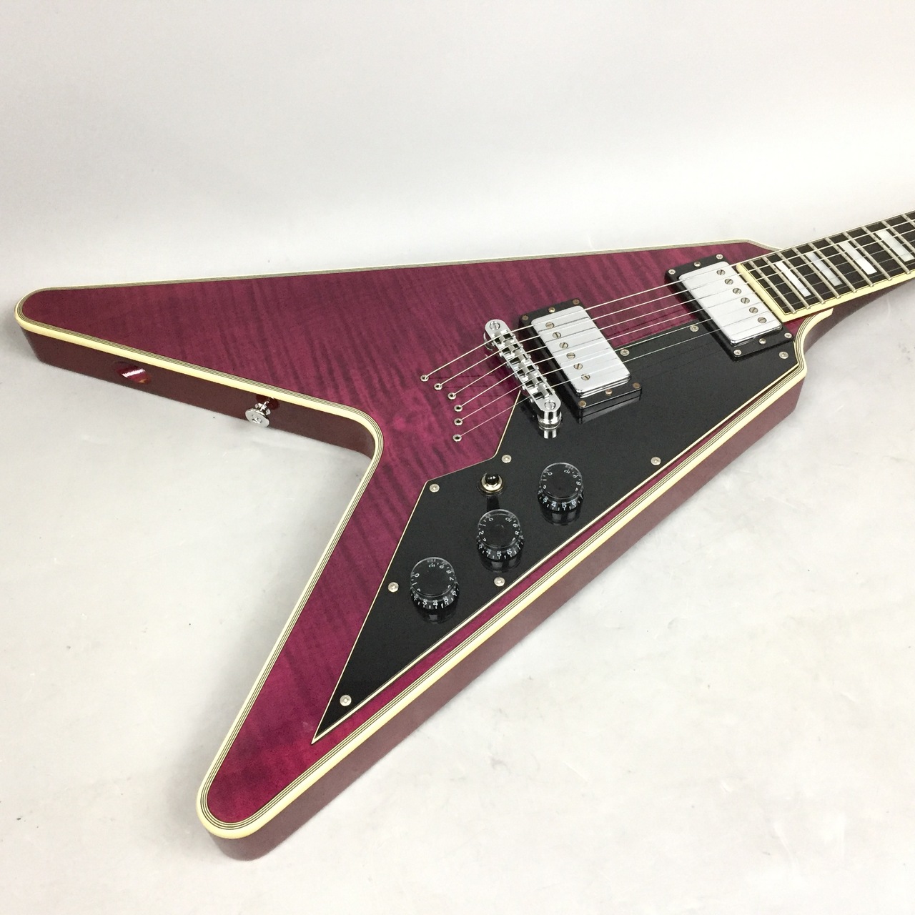 SCHECTER　Ｖ型エレキギター SCHECTER V-1 CUSTOM Trans Purple（中古/送料無料）【楽器検索