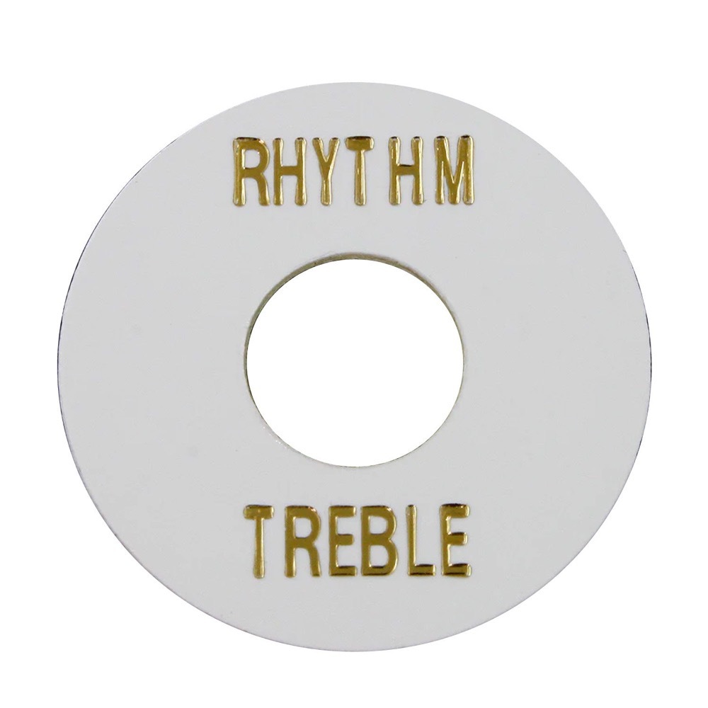 ALLPARTS オールパーツ AP-0663-025 White Plastic Rhythm/Treble Ring トグルスイッチプレート