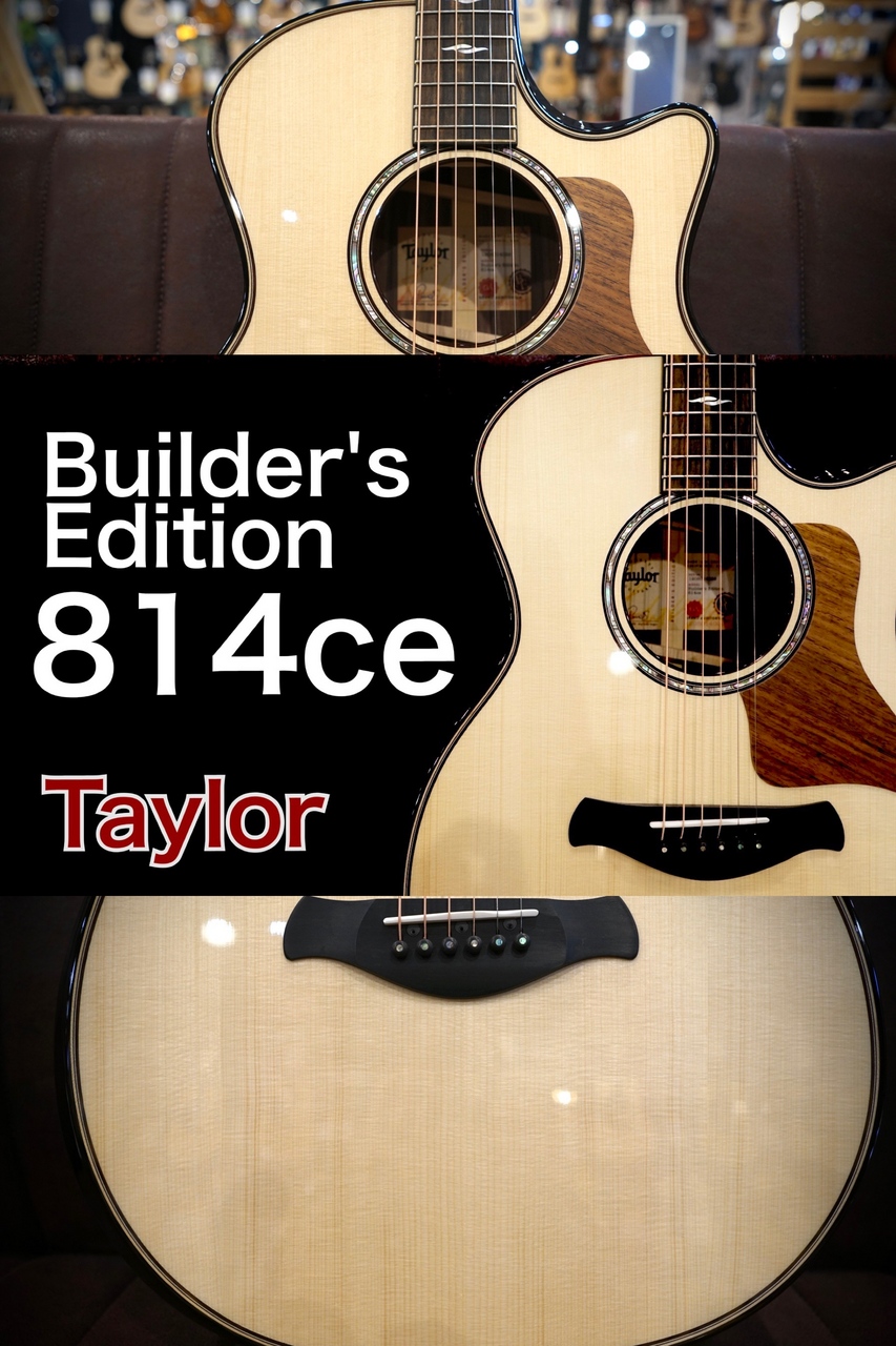 Taylor 【個体演奏動画あり】Builder's Edition 814ce V-Class【トップ