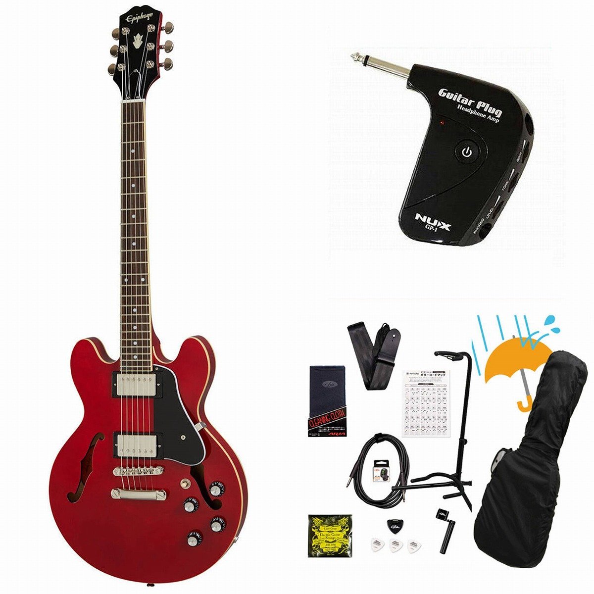 Epiphone Inspired by Gibson ES-339 Cherry GP-1アンプ付属エレキギター初心者 セットR【WEBSHOP】（新品/送料無料）【楽器検索デジマート】