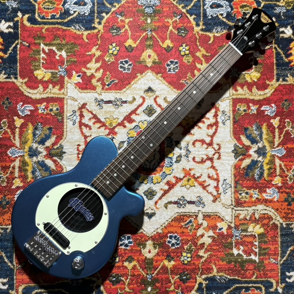 Pignose PGG200 MBL スピーカー内蔵ミニエレキギター メタリックブルー