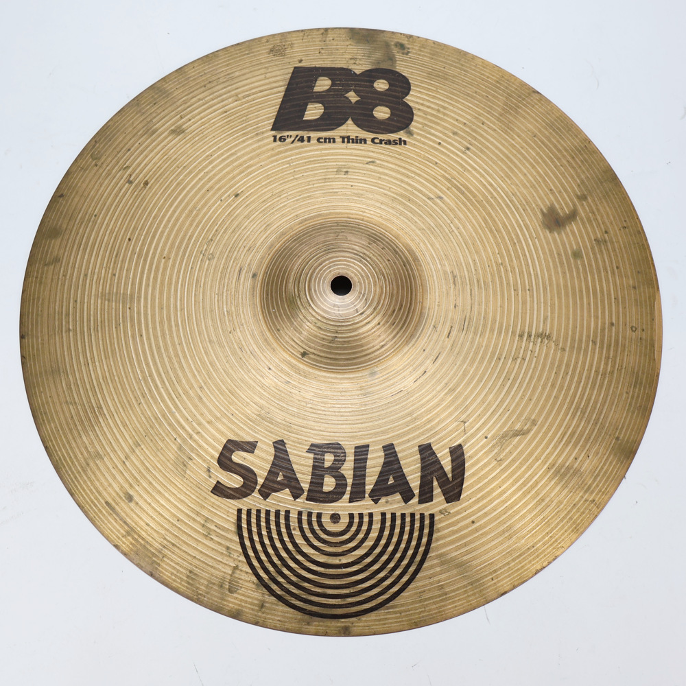 SABIAN セイビアン　B8 16インチ　ミディアムクラッシュシンバル SABIAN 【中古】 クラッシュシンバル セイビアン SABIAN B8 Thin Crash
