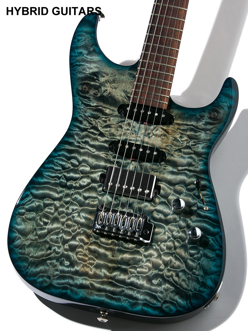 極美品】Ibanez Gioシリーズ青系キルトトップストラト
