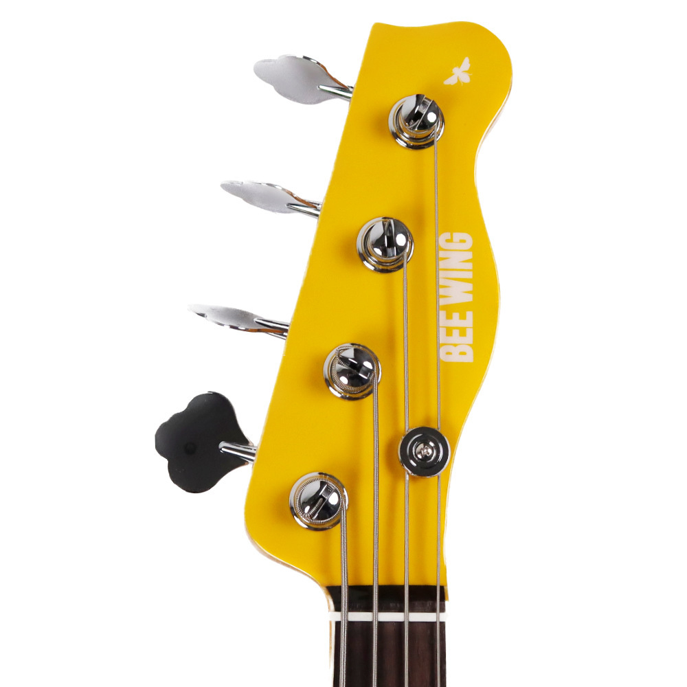 BEE WING エレキベース SHORT SCALE ALDER BW4SSL-YL 4弦 ショート