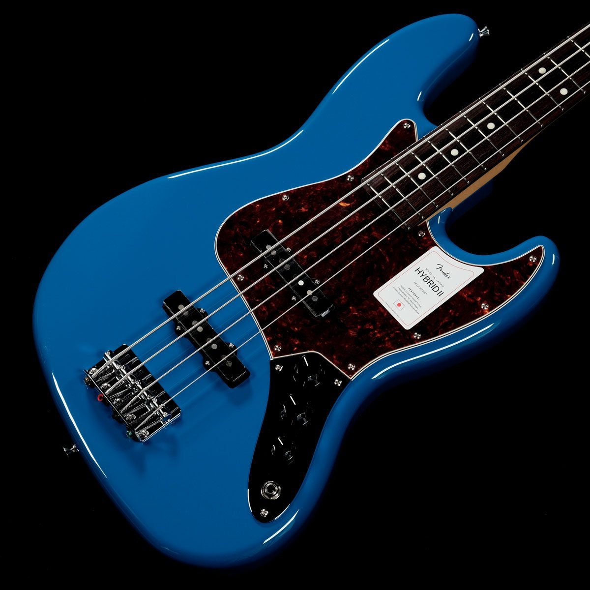 エレキベース 青 2ピックアップ Fender Made in Japan Hybrid II Jazz Bass Rosewood Forest