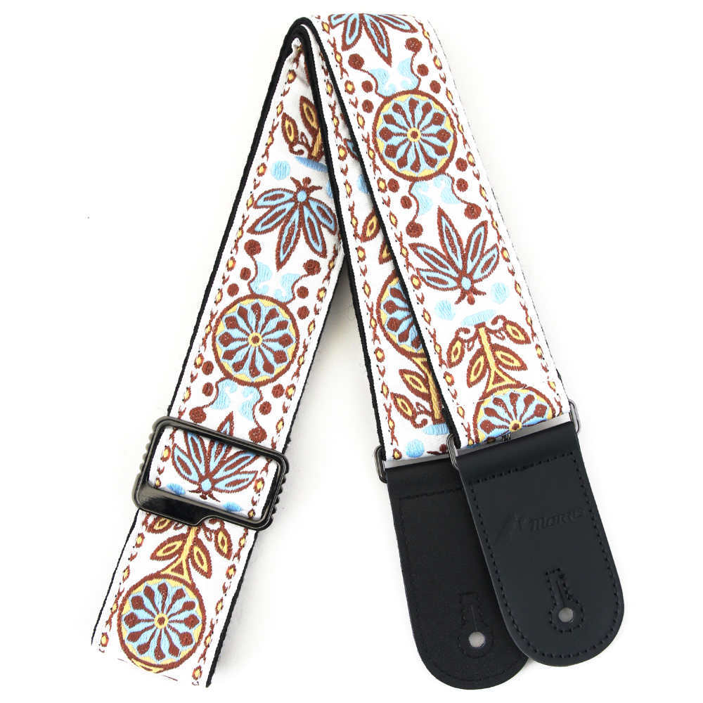 Morris モーリス MS03 ギターストラップ WHITE ホワイト