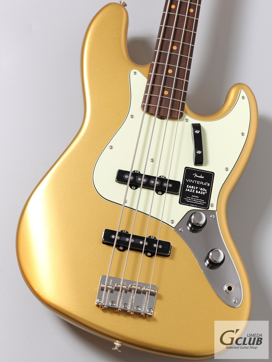 Fender Vintera III Early 60s Jazz Bass AZG / Aztec Gold【重量4.14