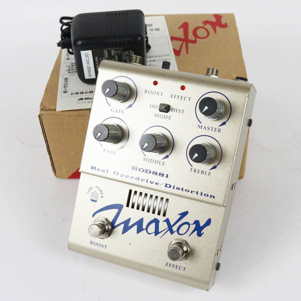 Maxon ROD881 オーバードライブ/ディストーション　箱・おまけ付き Maxon ROD881 オーバードライブ/ディストーション 本体のみ Maxon