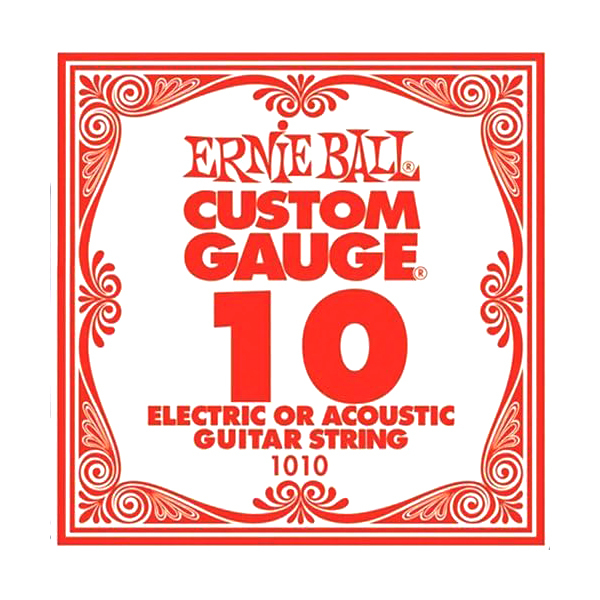 ERNIE BALL 1010 エレキギター／アコギ弦 010 プレーンスチール 【バラ弦1本】