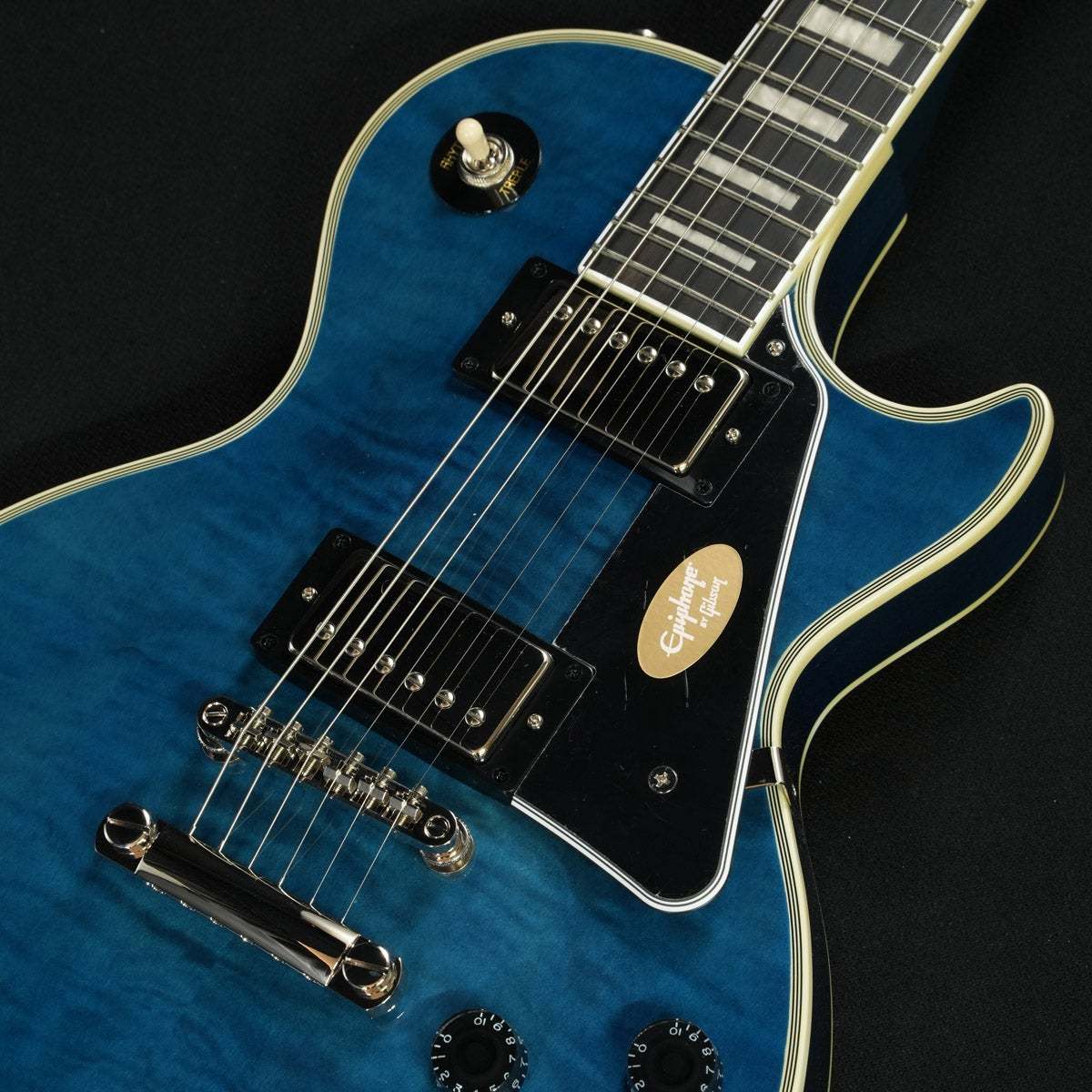 Epiphone Inspired by Gibson Les Paul Custom Quilt Viper Blue ≪S/N