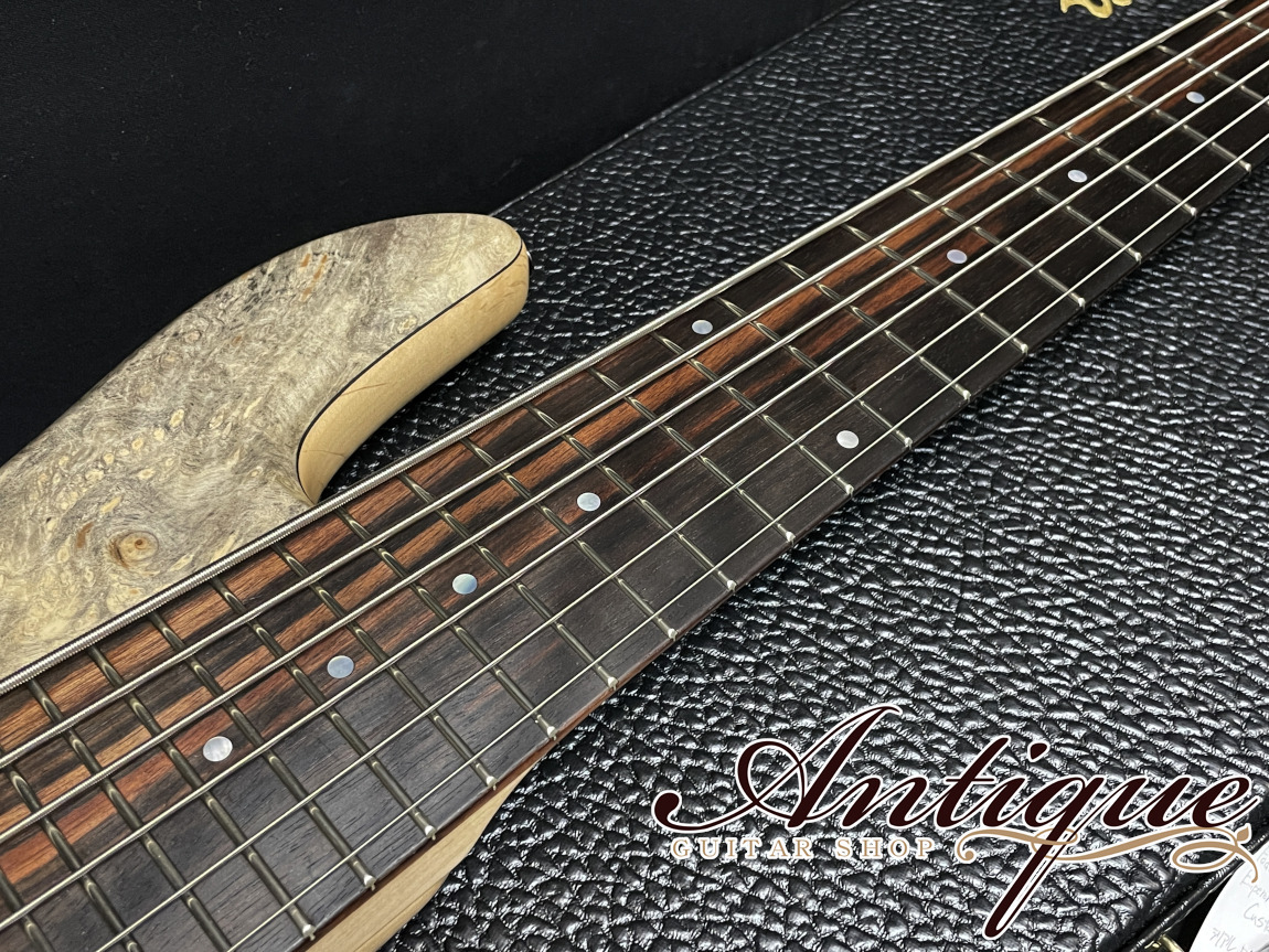 Fodera Emperor Bolt-on 6st Custom 2019 Buckeye Burl Top /Macassar Ebony FB  u0026 Pickup Cover 5.0kg Near-Mint（中古）【楽器検索デジマート】