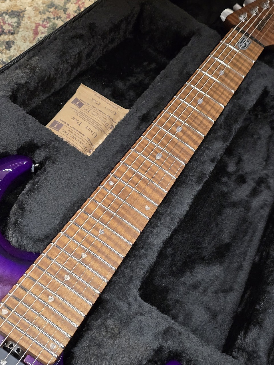 MUSIC MAN JP15 7 Strings Quilt Top 「Purple Nebula 」 祝! DREAM