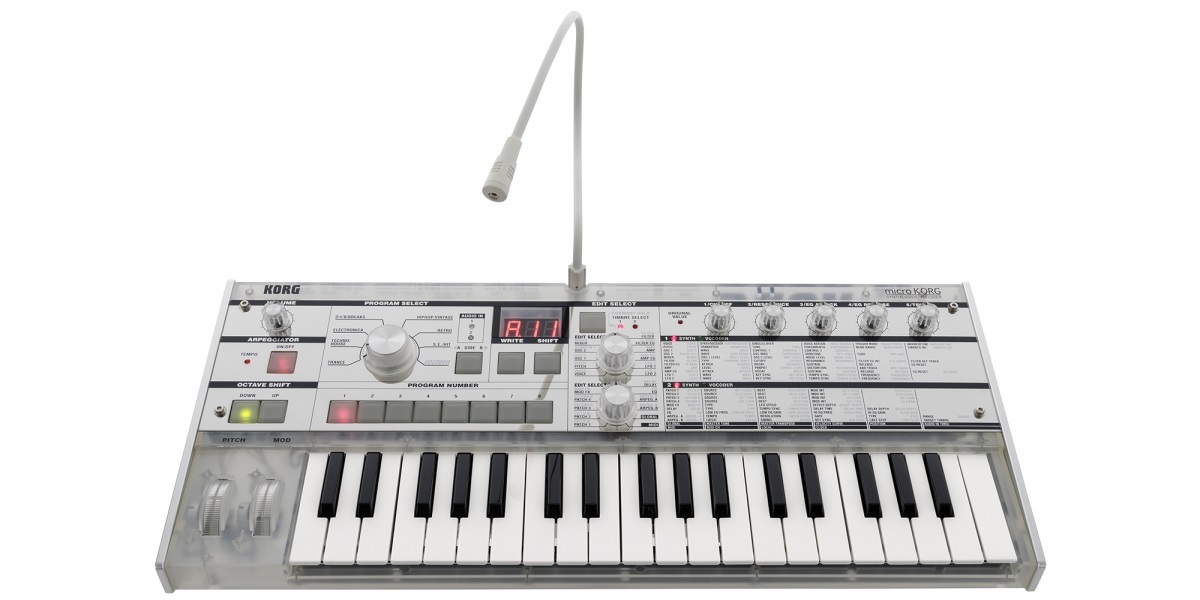 KORG microKORG Crystal 【透明キャリーバッグ付属！在庫あり♪】20