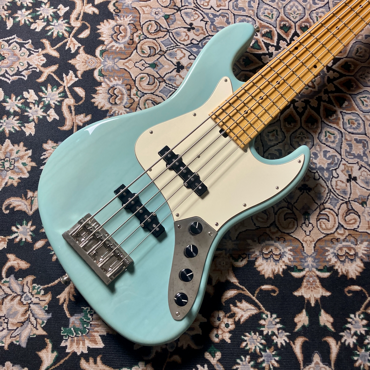 Sadowsky NYC Vintage 5 String J Bass (Transparent Sonic Blue) 2014