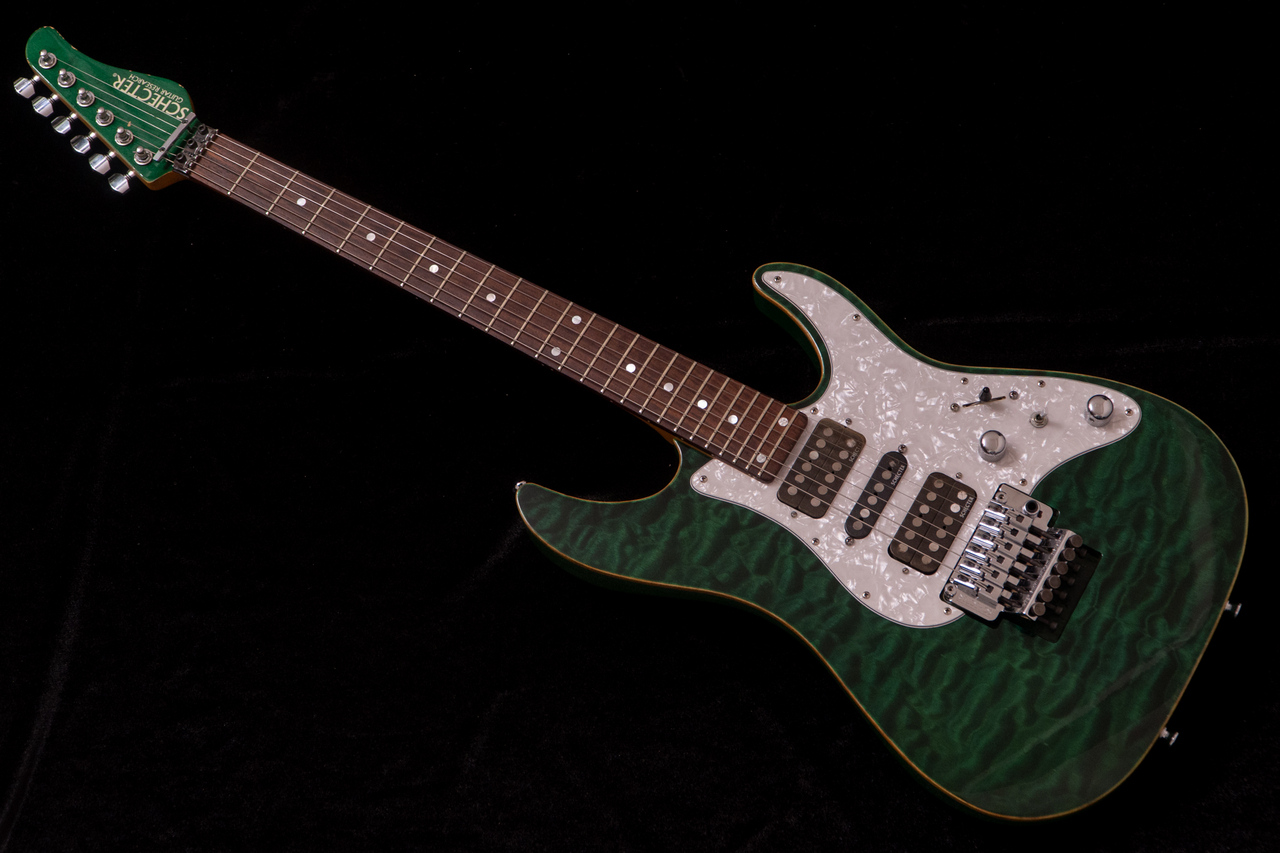 SCHECTER SD-II-24-AS/R See-Thru Green 2011 3.82kg #SA1102030